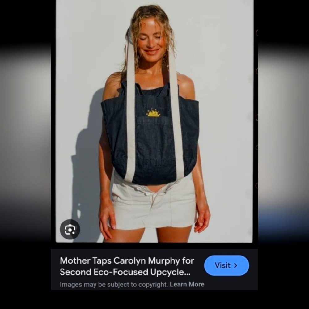 Nwt Mother Denim Jean Tote Bag